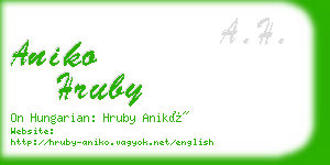 aniko hruby business card